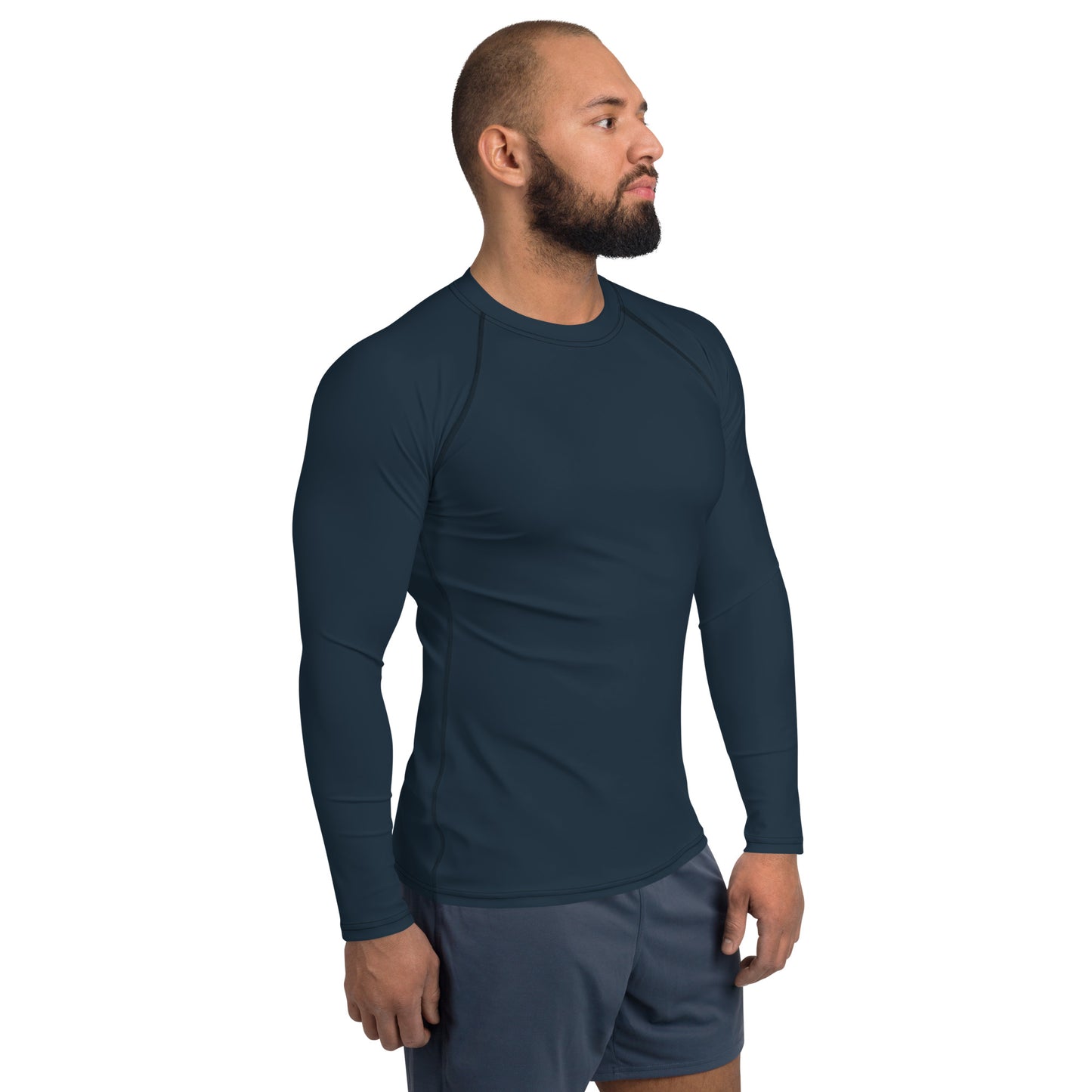 Men's Petrol Blue Rash Guard - Activewear Well