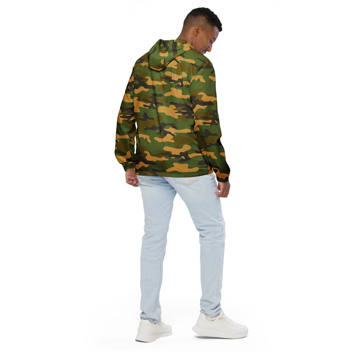 Camo Men’s Windbreaker - Activewear Well