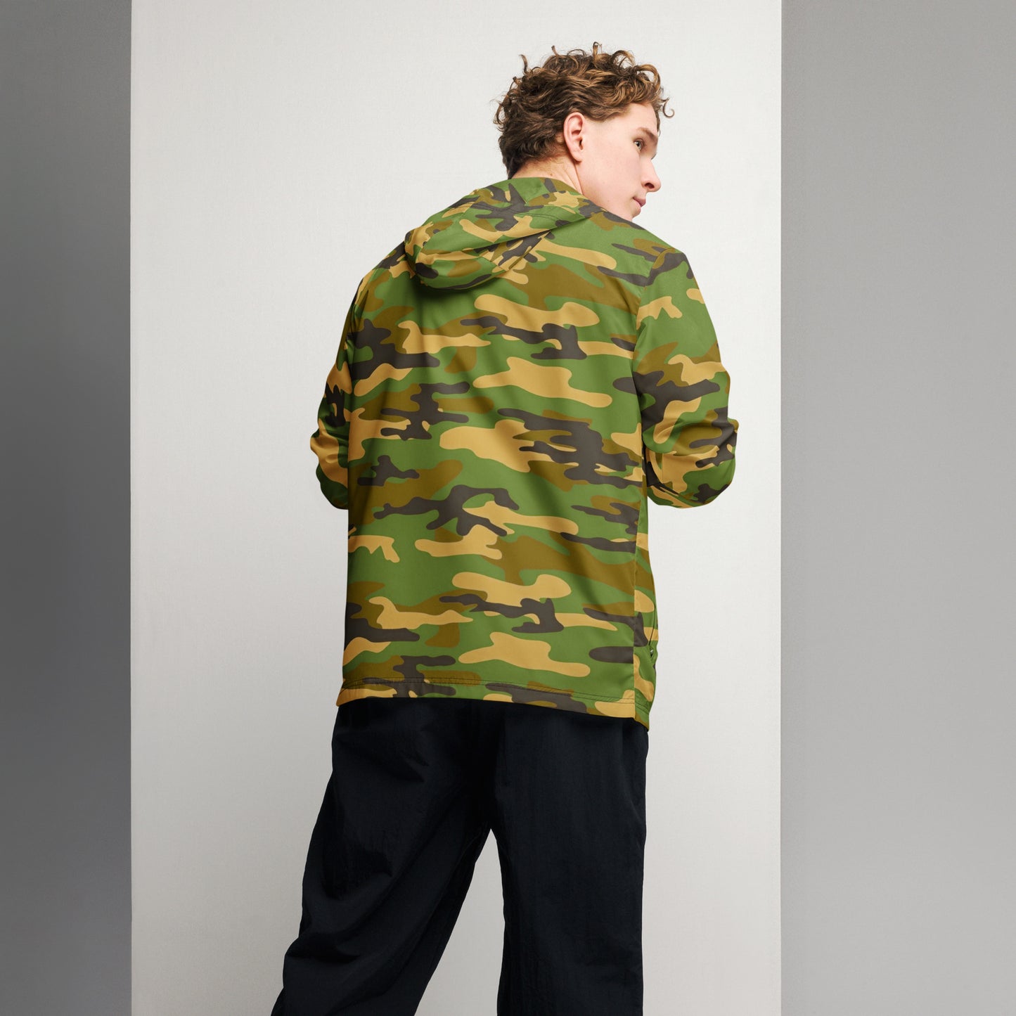 Camo Men’s Windbreaker - Activewear Well