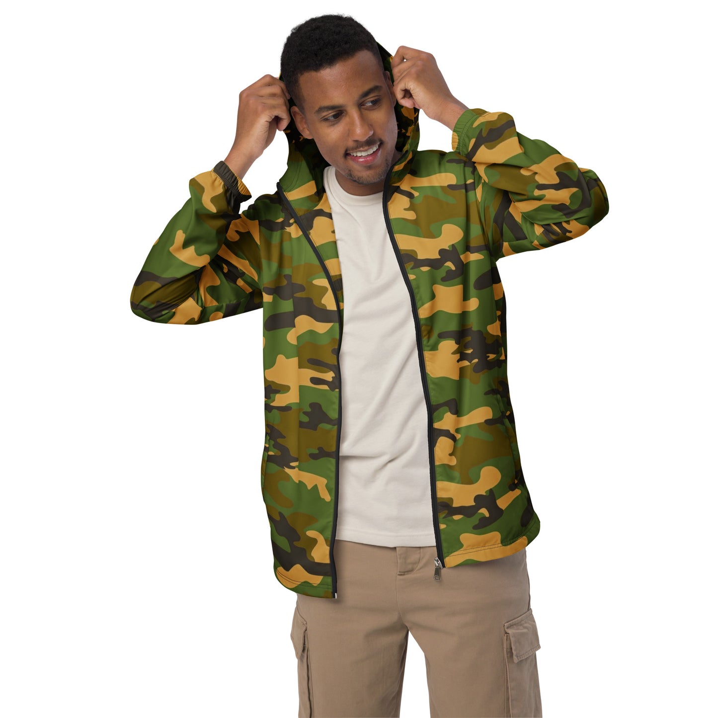 Camo Men’s Windbreaker - Activewear Well