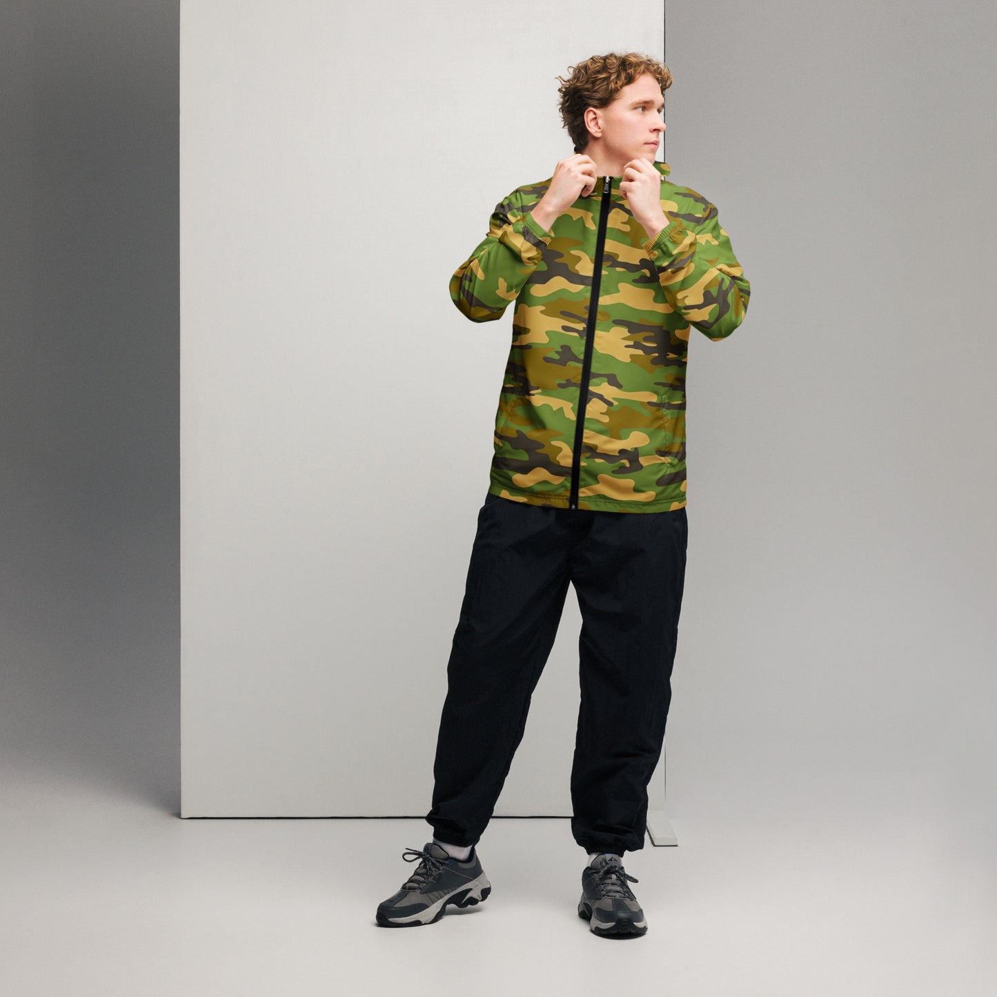 Camo Men’s Windbreaker - Activewear Well