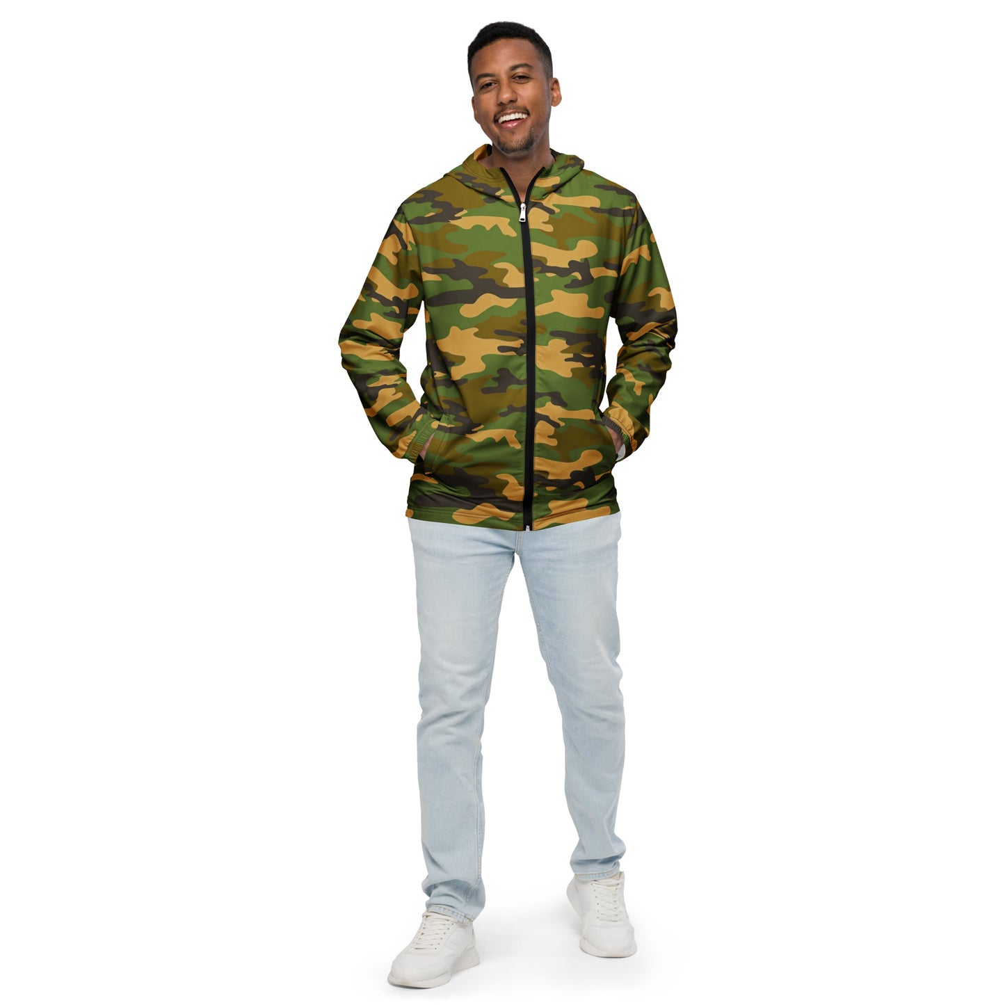 Camo Men’s Windbreaker - Activewear Well