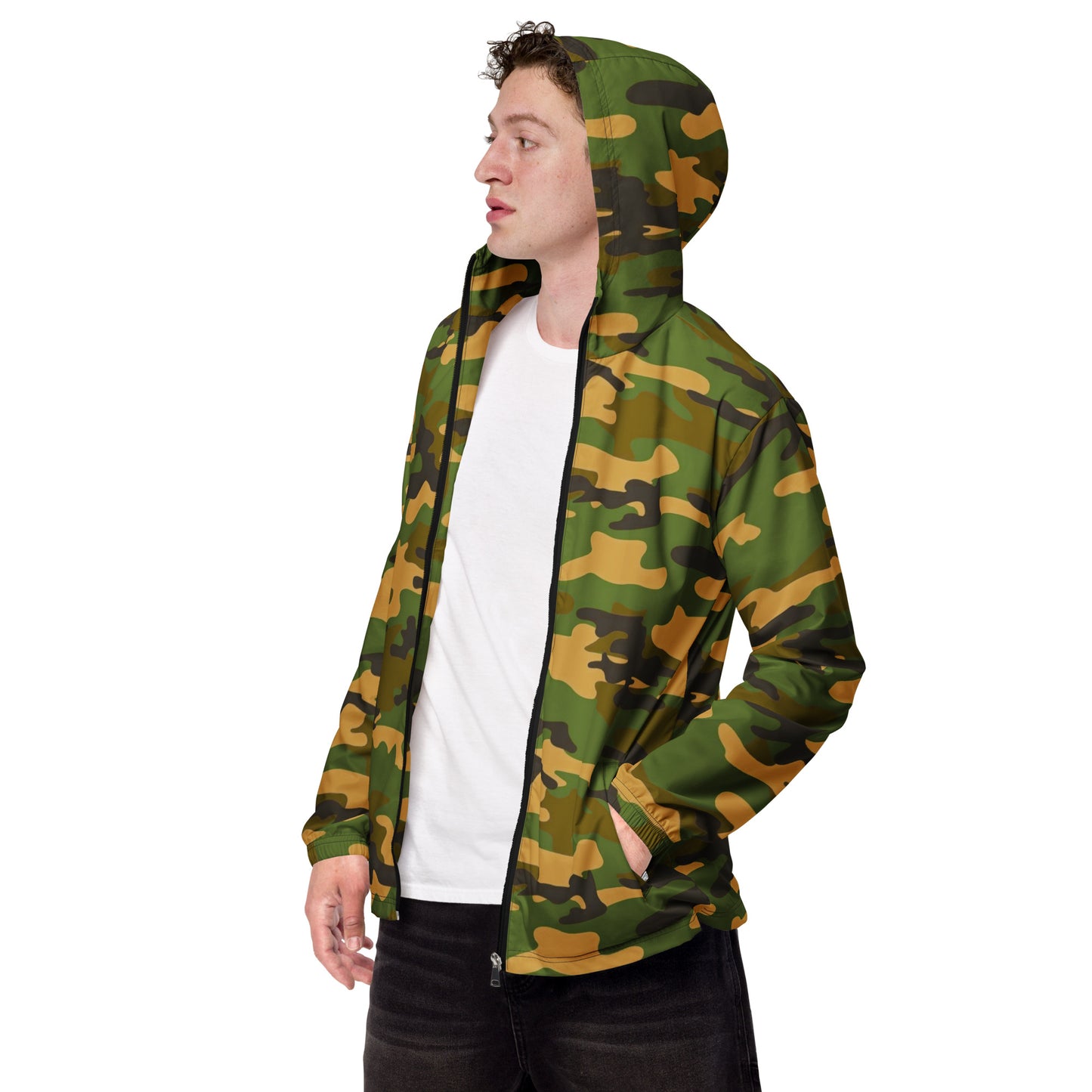 Camo Men’s Windbreaker - Activewear Well