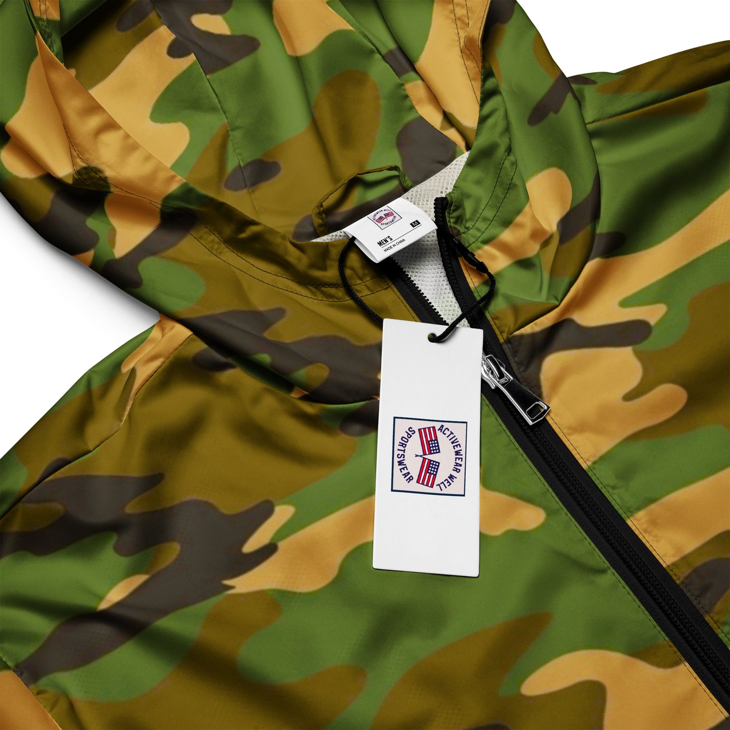 Camo Men’s Windbreaker - Activewear Well