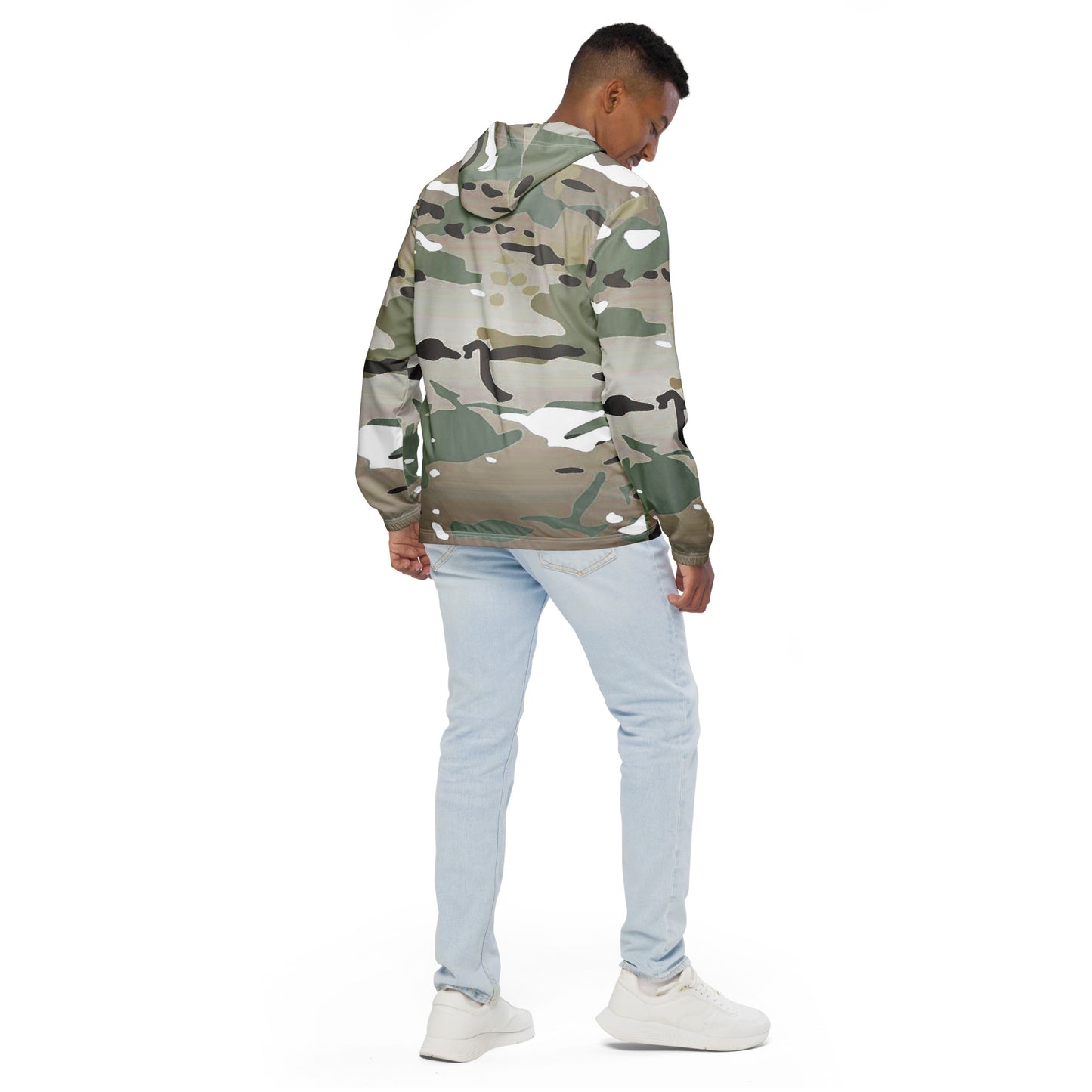 Desert Camo Men’s Windbreaker - Activewear Well