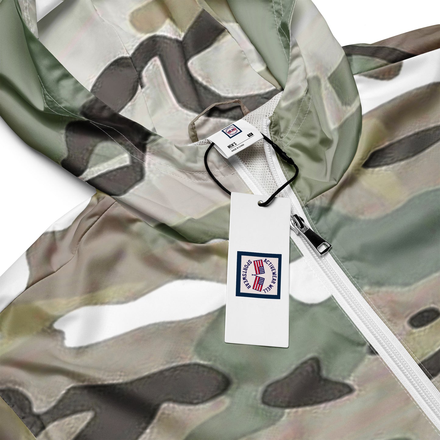 Desert Camo Men’s Windbreaker - Activewear Well