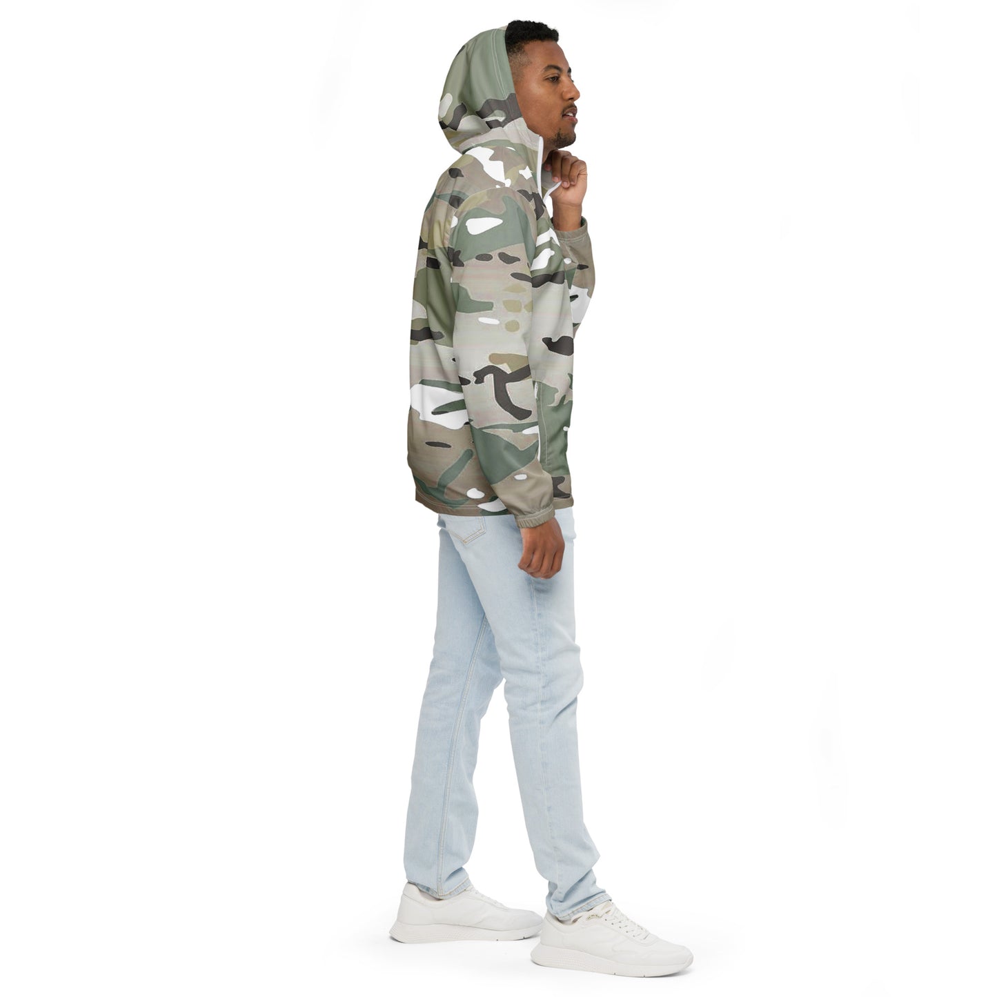 Desert Camo Men’s Windbreaker - Activewear Well
