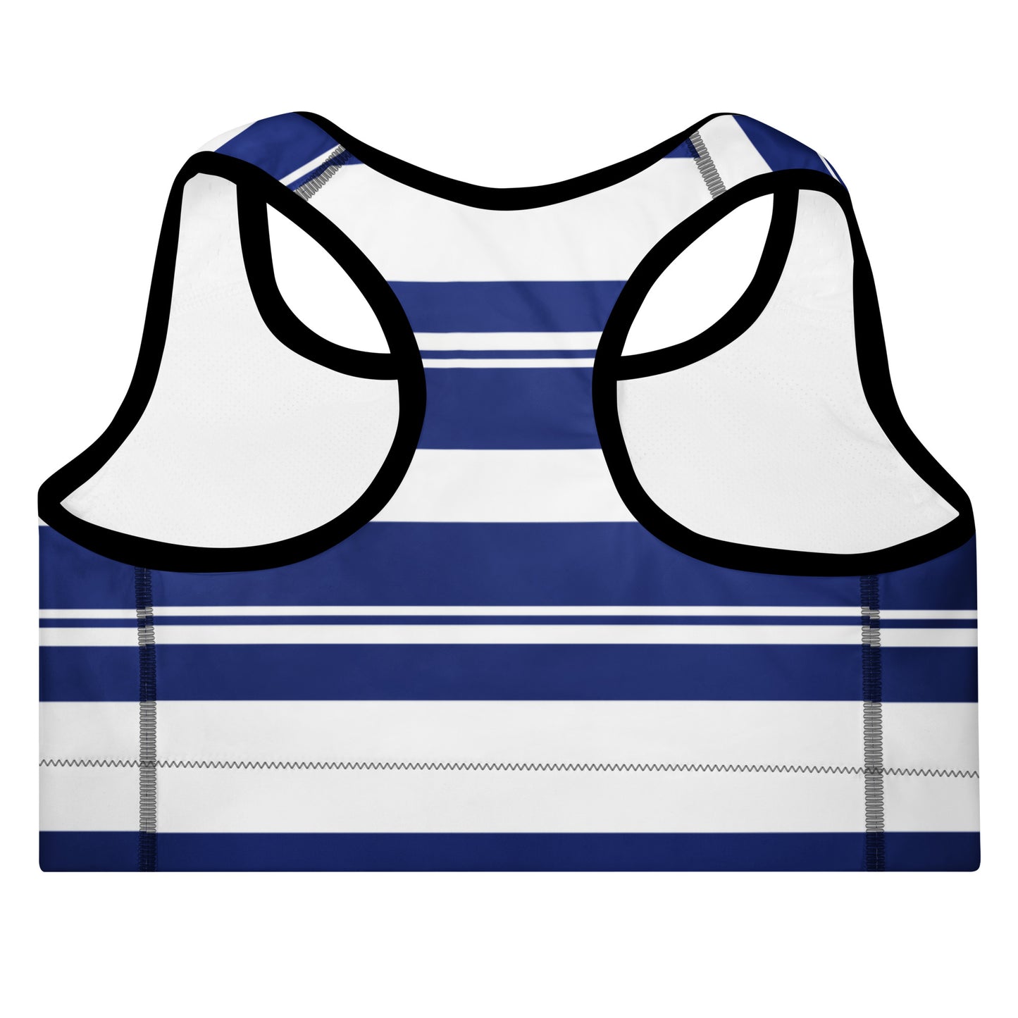 Striped Padded Sports Bra - Activewear Well