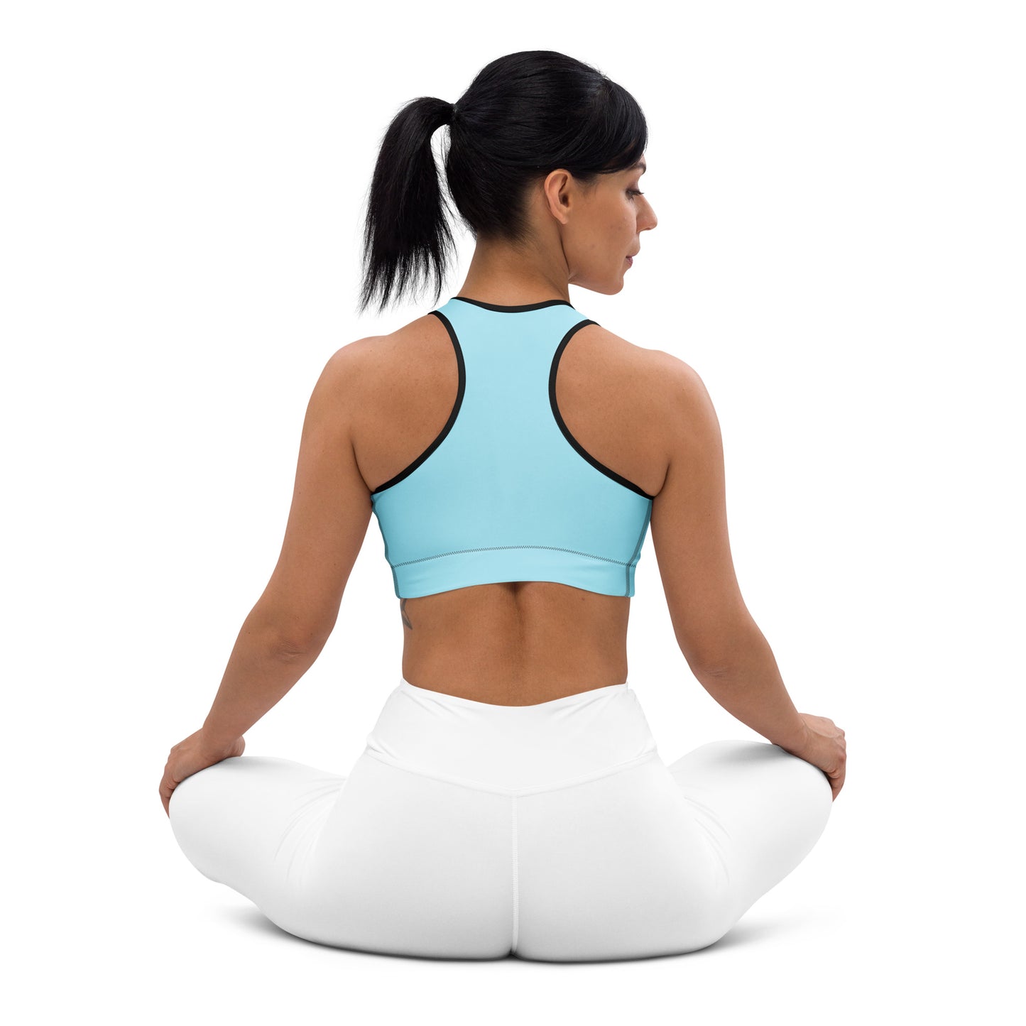 Blue Padded Sports Bra - Activewear Well