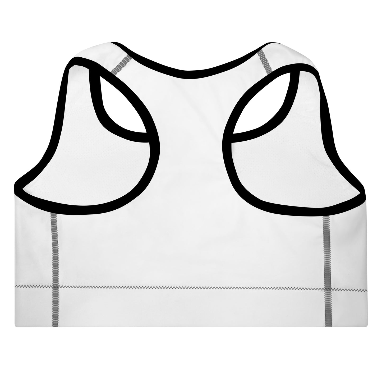 White Padded Sports Bra - Activewear Well