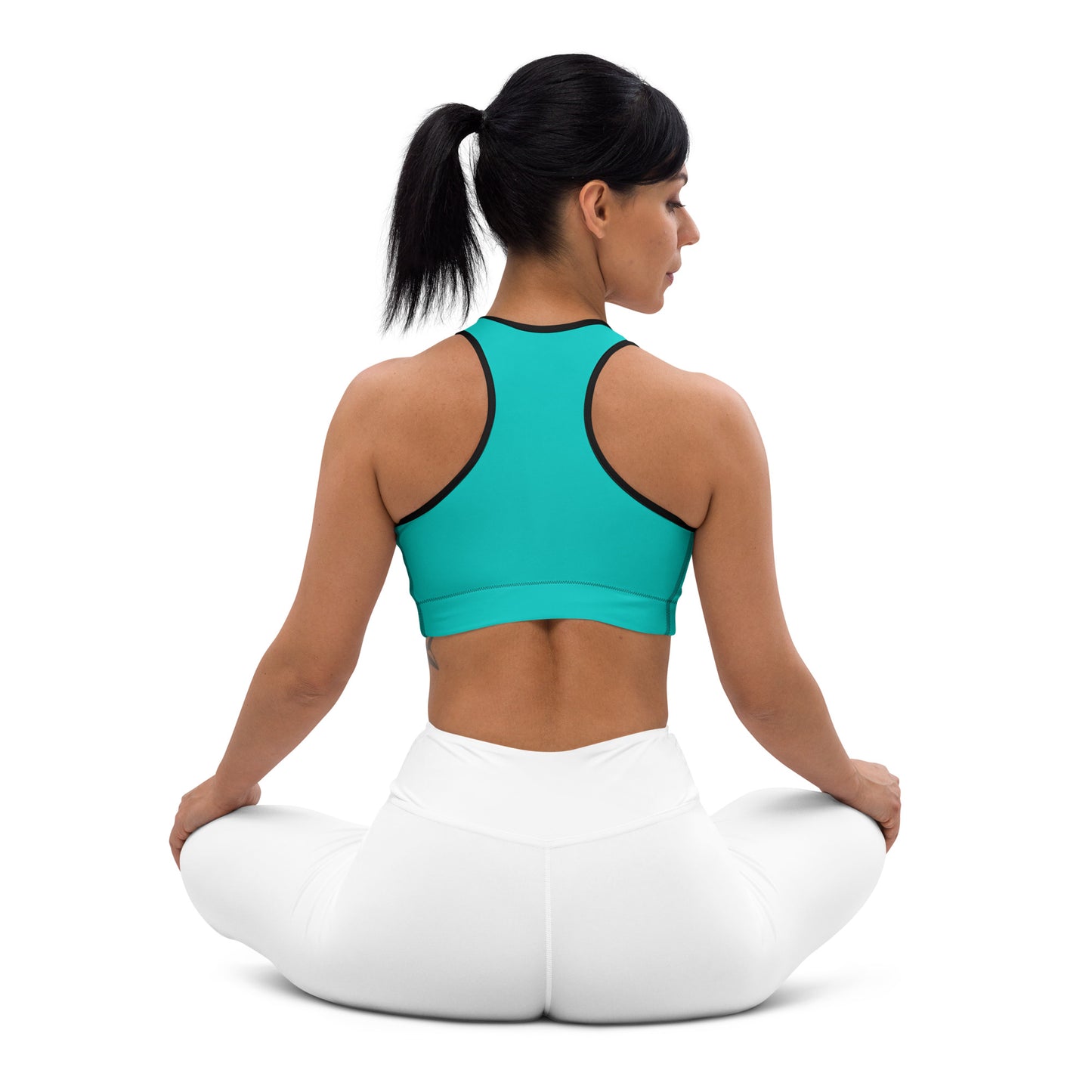 Turquoise Padded Sports Bra - Activewear Well