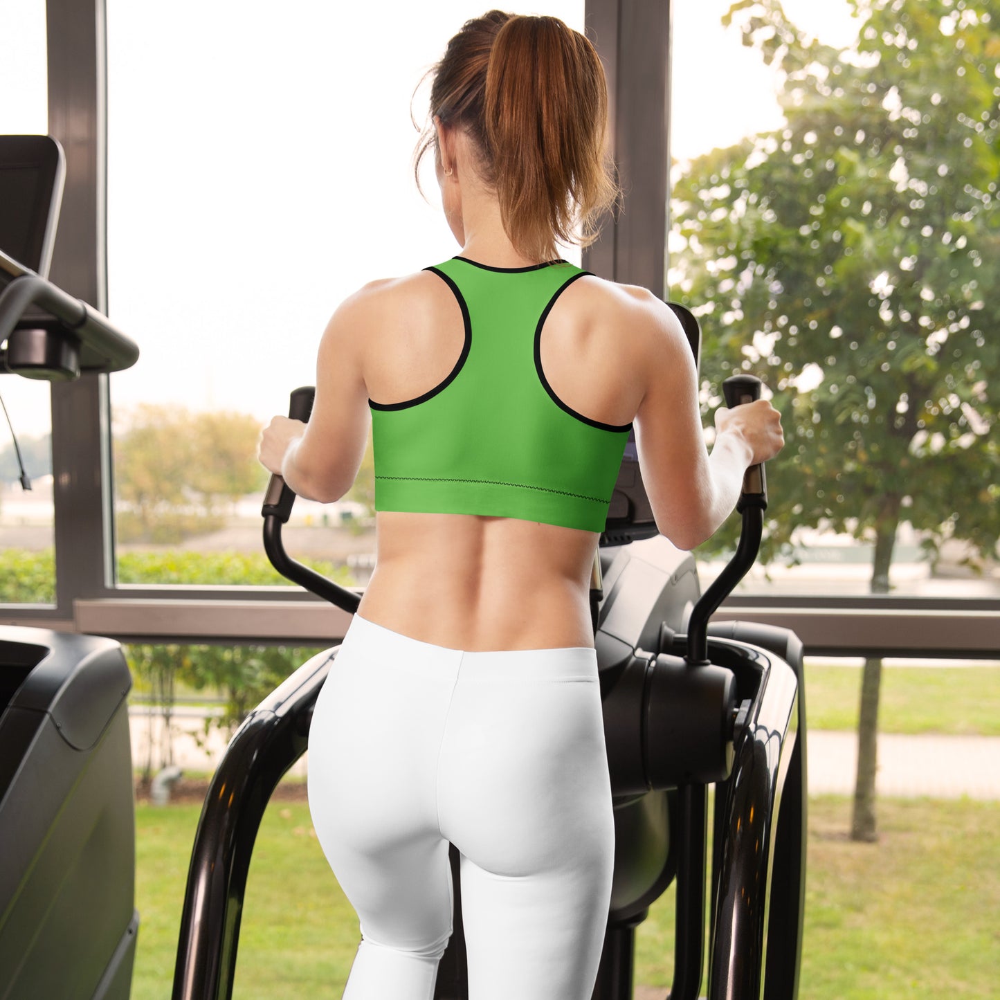 Kelly Green Padded Sports Bra - Activewear Well