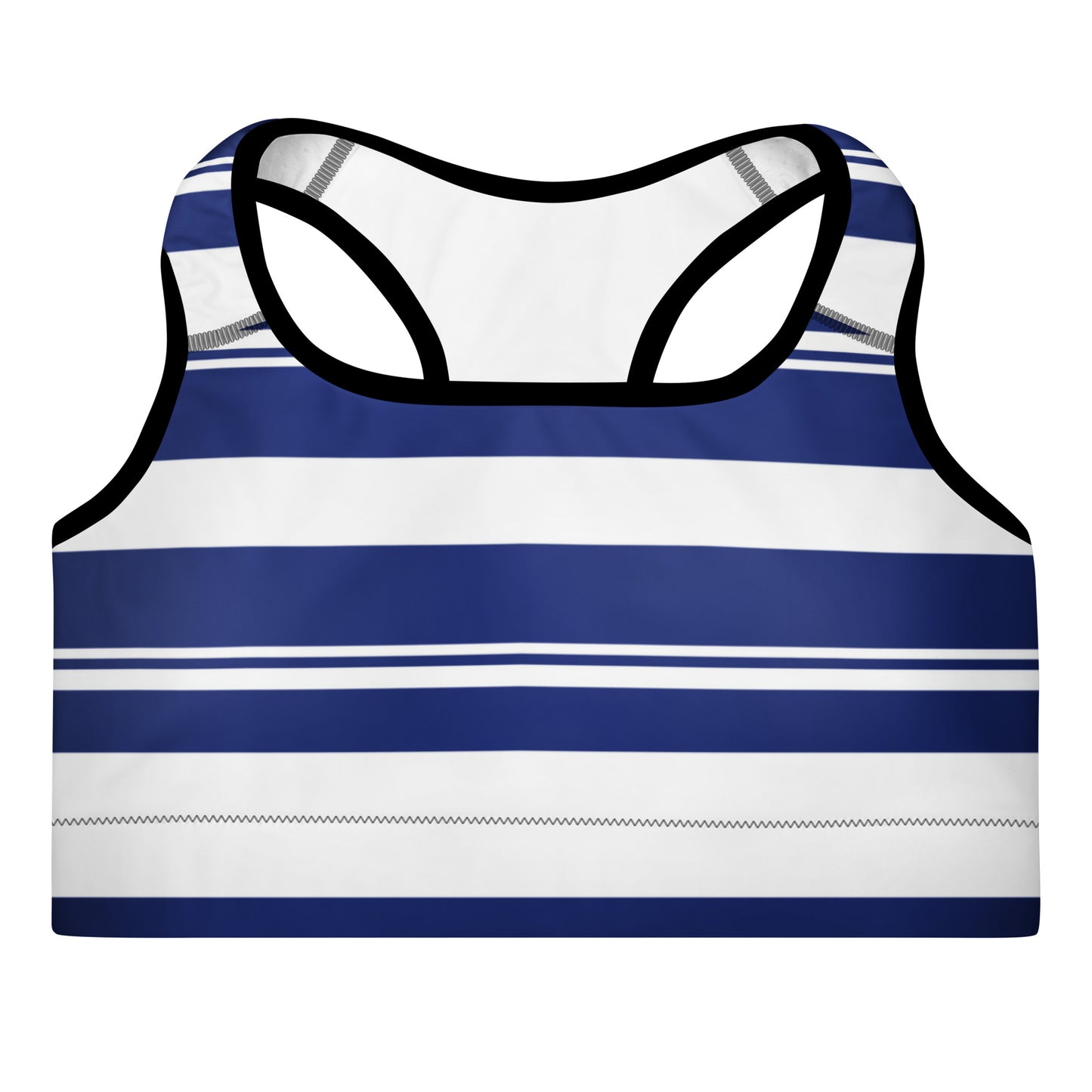 Striped Padded Sports Bra - Activewear Well