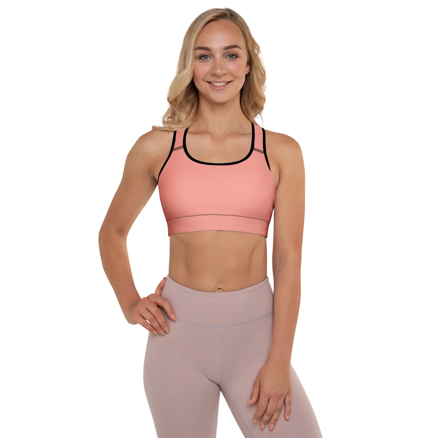 Pink Padded Sports Bra - Activewear Well
