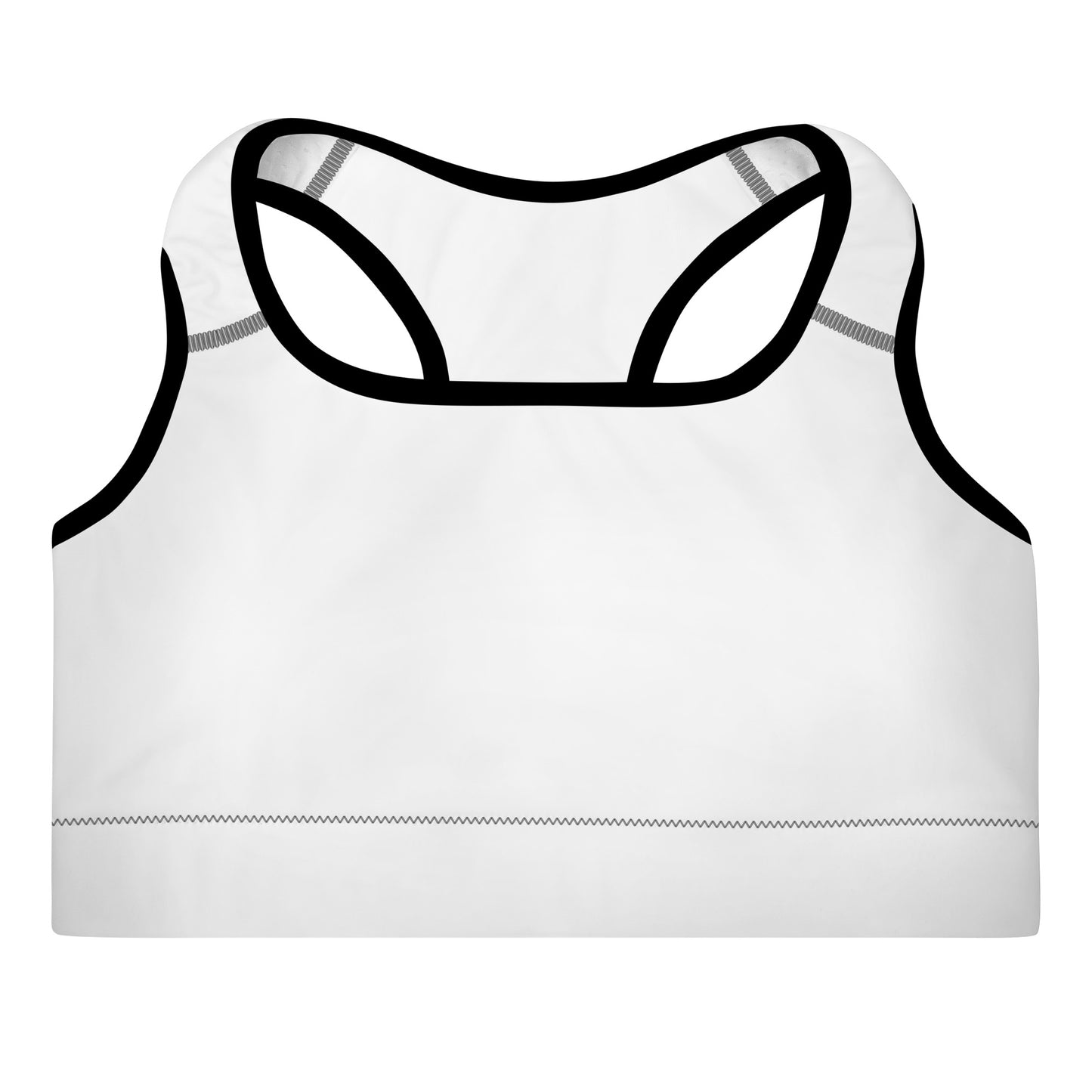 White Padded Sports Bra - Activewear Well