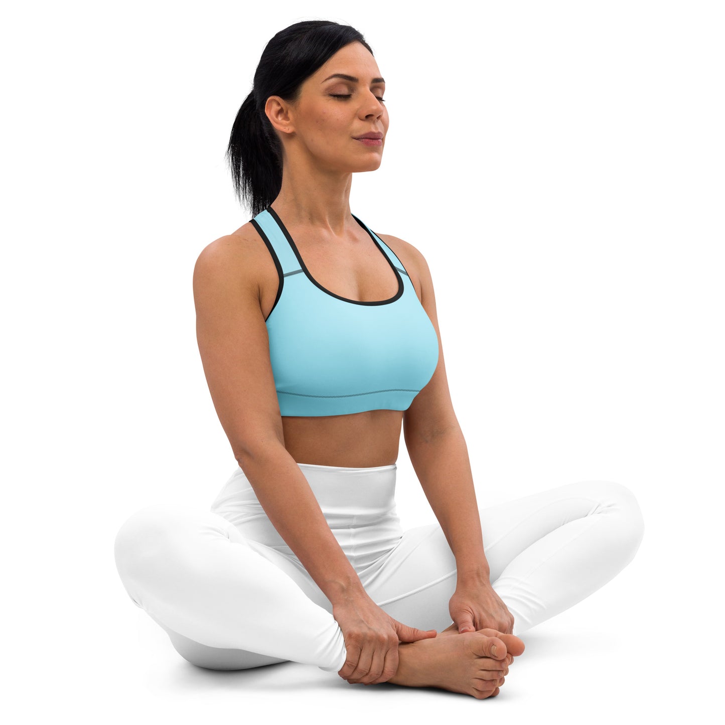 Blue Padded Sports Bra - Activewear Well
