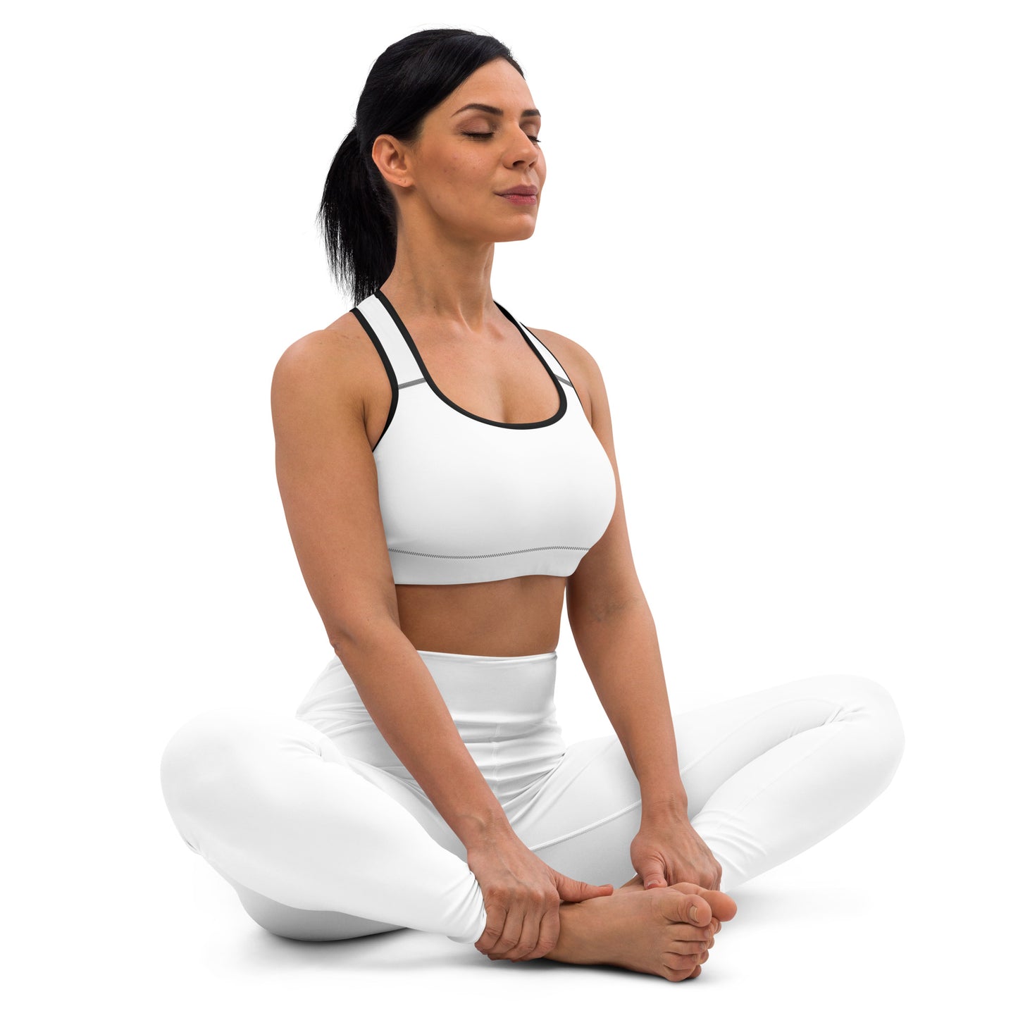 White Padded Sports Bra - Activewear Well