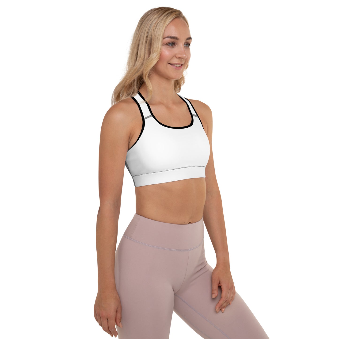 White Padded Sports Bra - Activewear Well