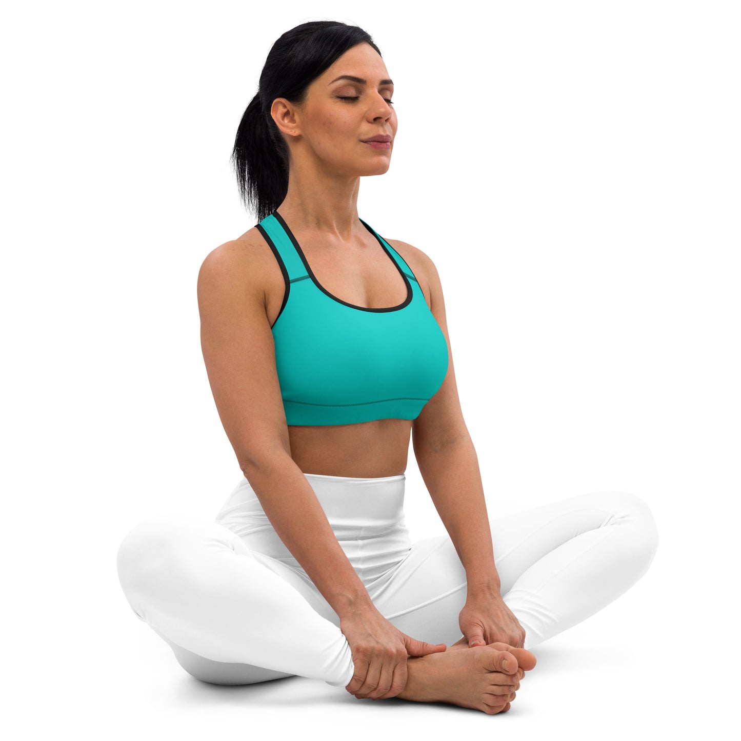 Turquoise Padded Sports Bra - Activewear Well