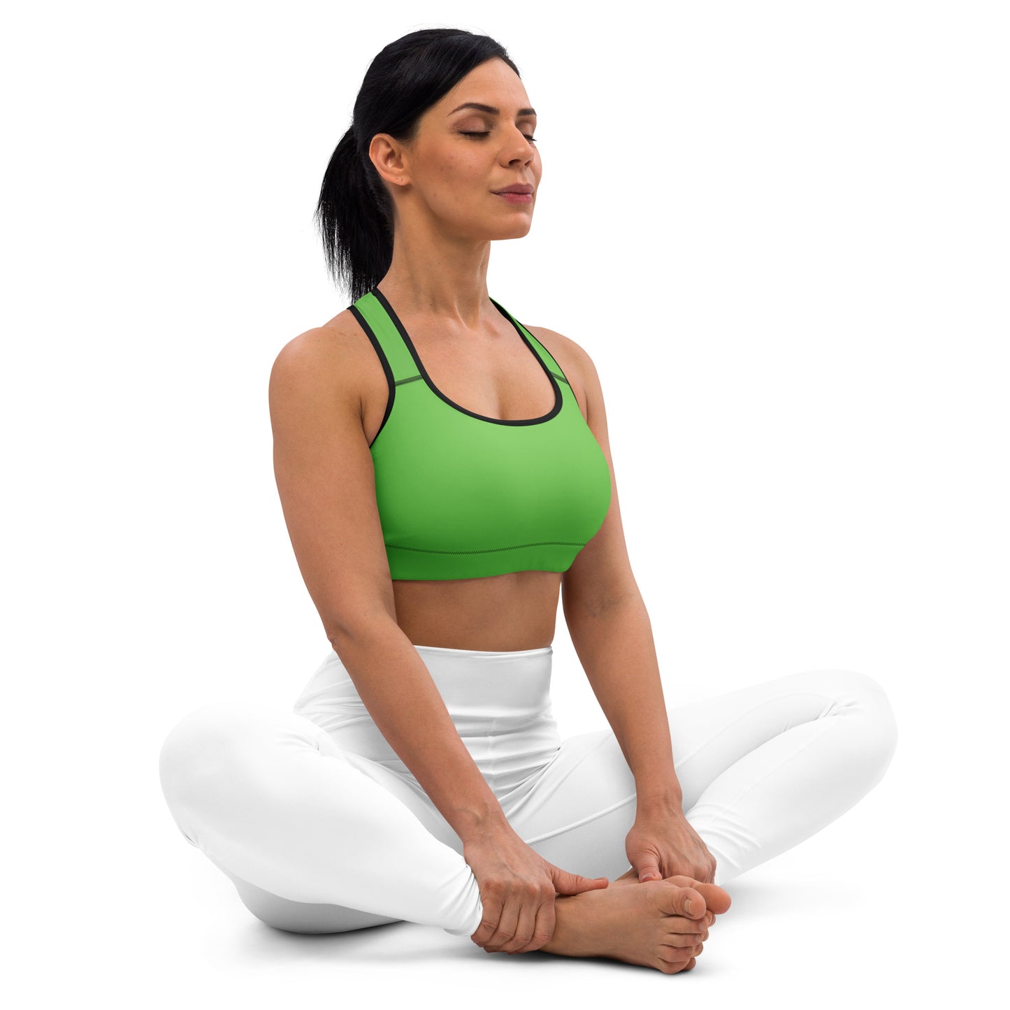 Kelly Green Padded Sports Bra - Activewear Well