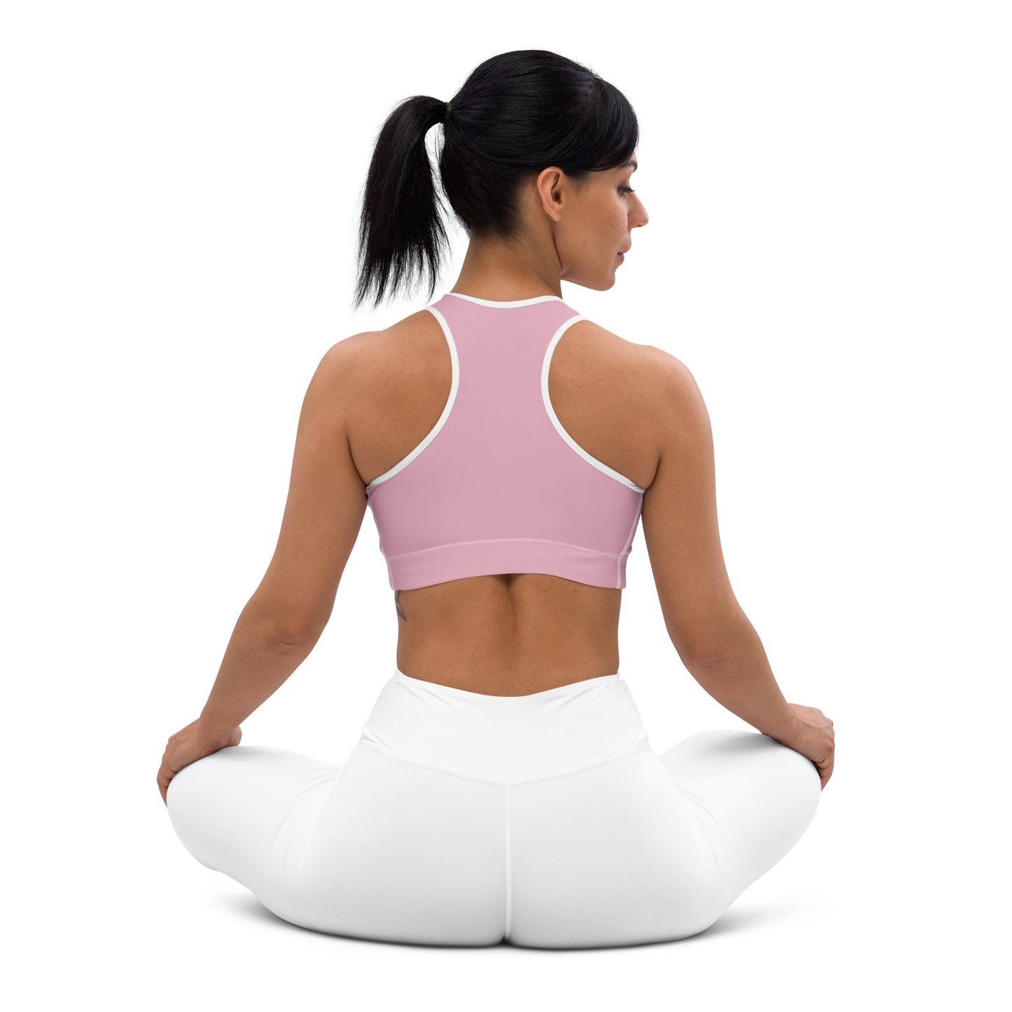 Neutral Pink Padded Sports Bra - Activewear Well