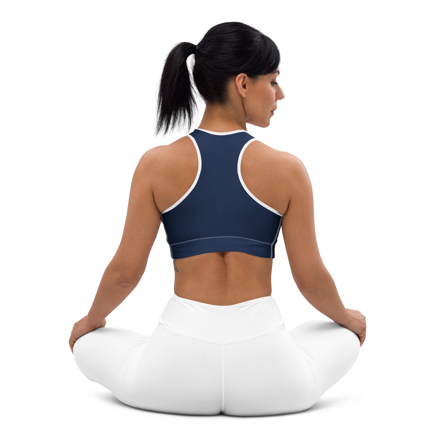 Navy Padded Sports Bra - Activewear Well