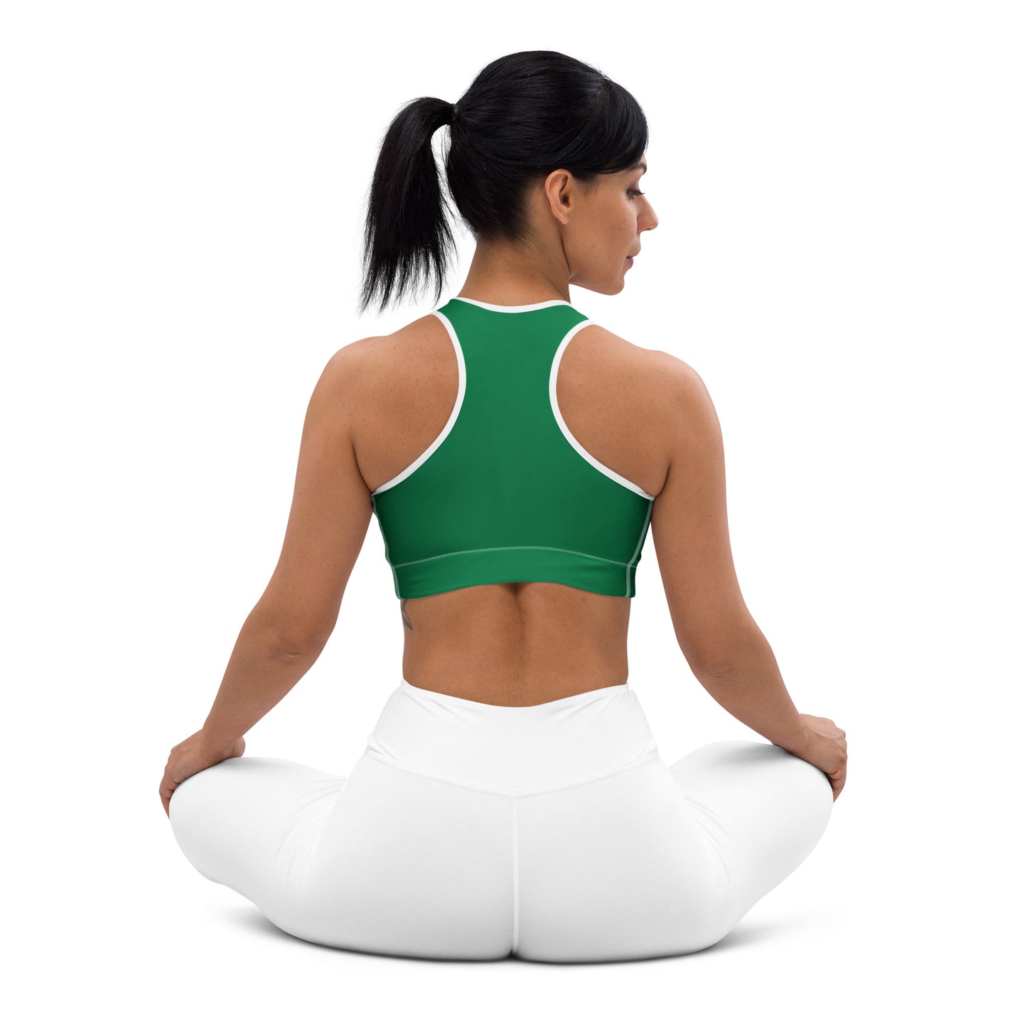 Green Padded Sports Bra - Activewear Well