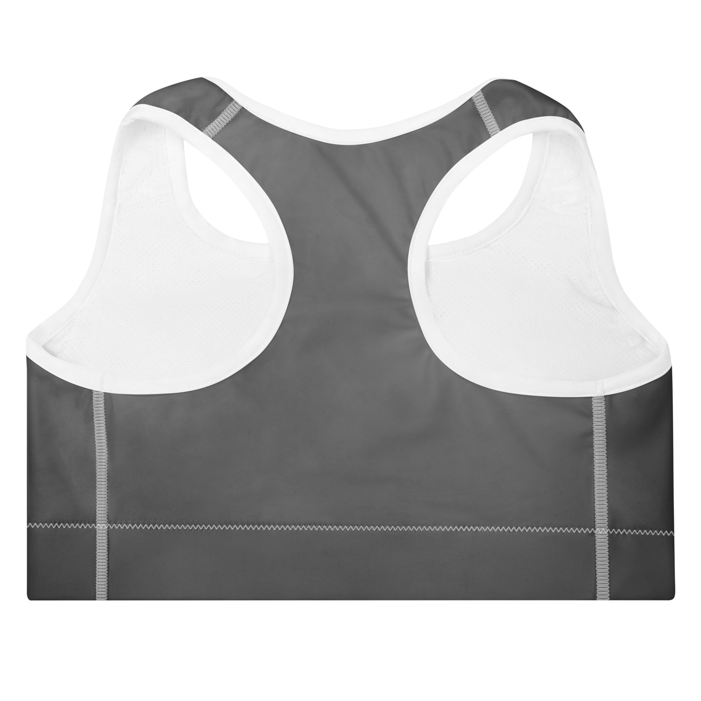 Grey Padded Sports Bra - Activewear Well