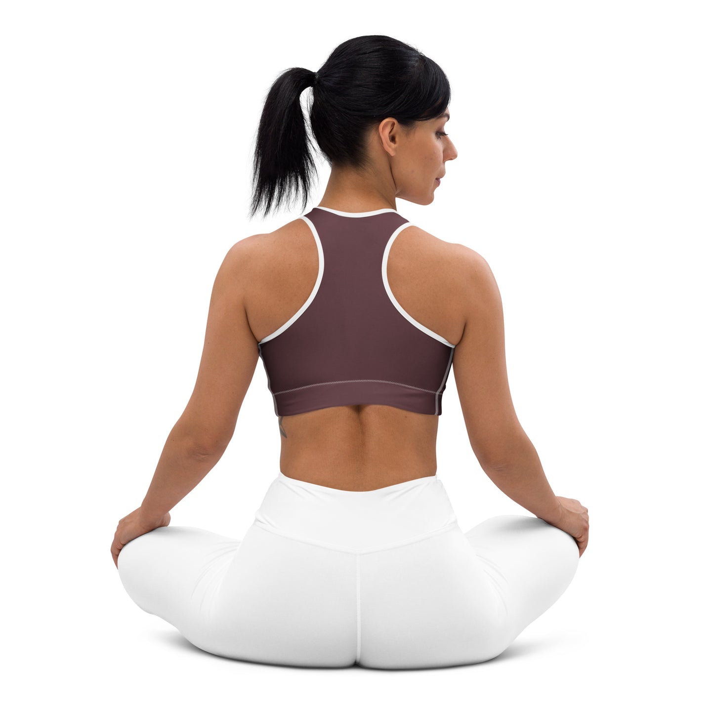 Espresso Padded Sports Bra - Activewear Well