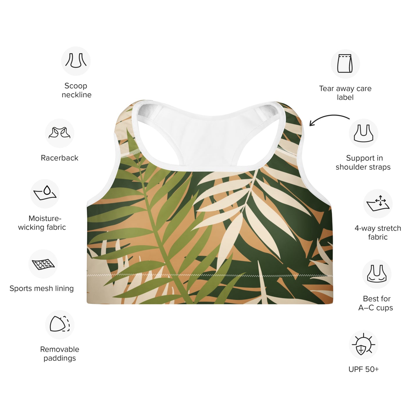 Rachel Padded Sports Bra - Activewear Well