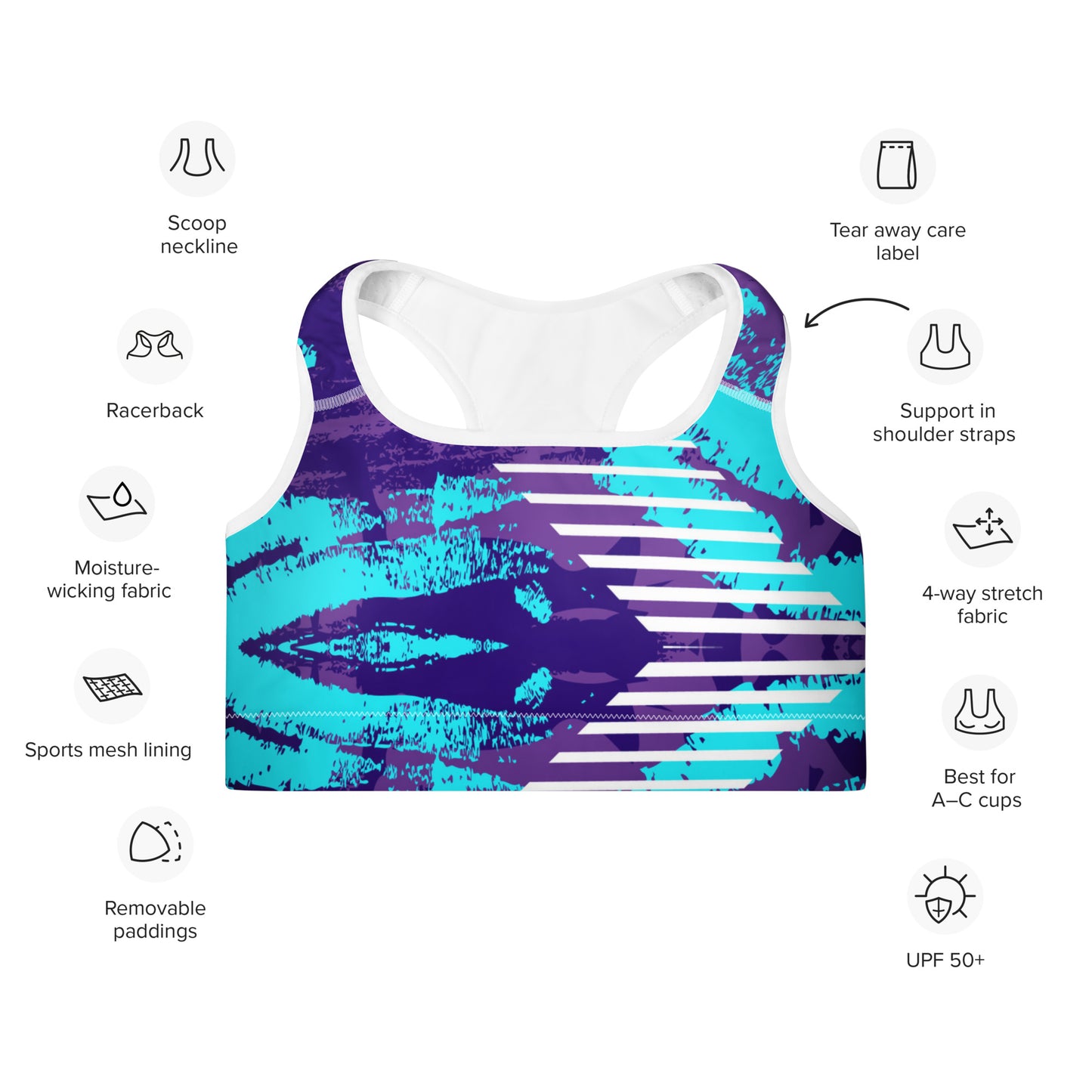 Paige Padded Sports Bra - Activewear Well