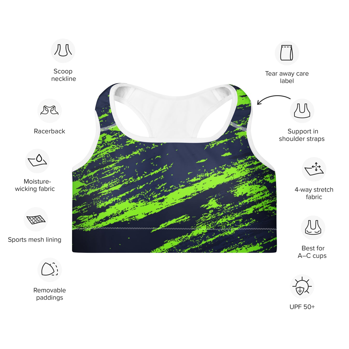 Taylor Padded Sports Bra - Activewear Well