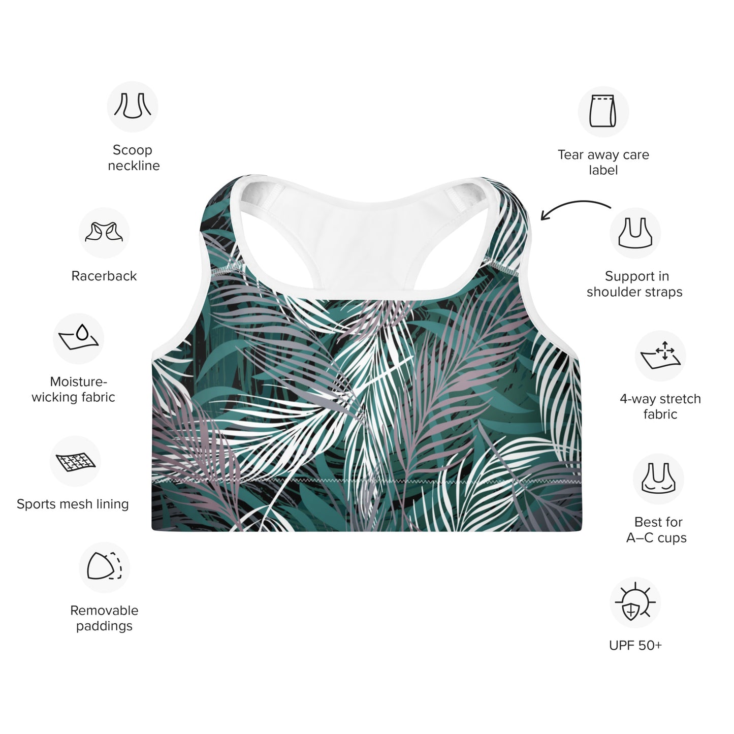 Vanessa Padded Sports Bra - Activewear Well
