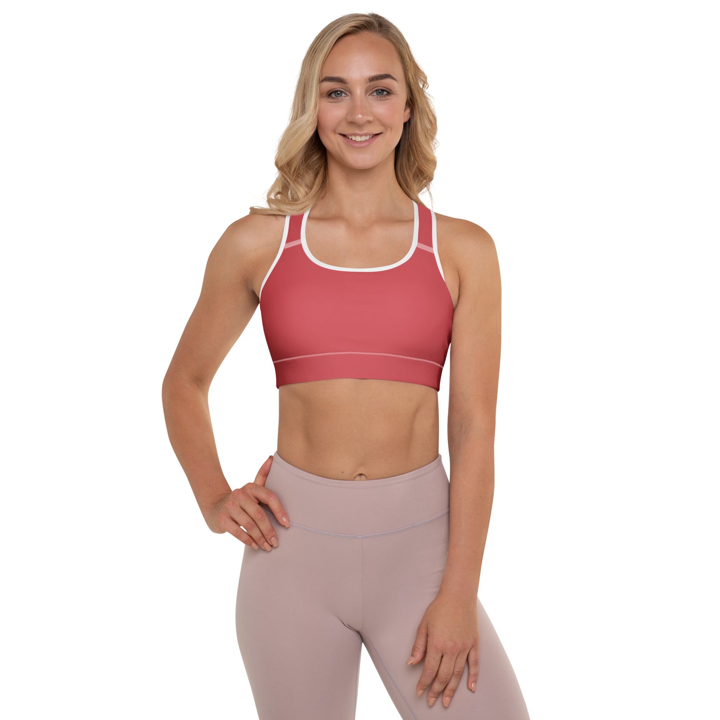 Rose Gold Padded Sports Bra - Activewear Well