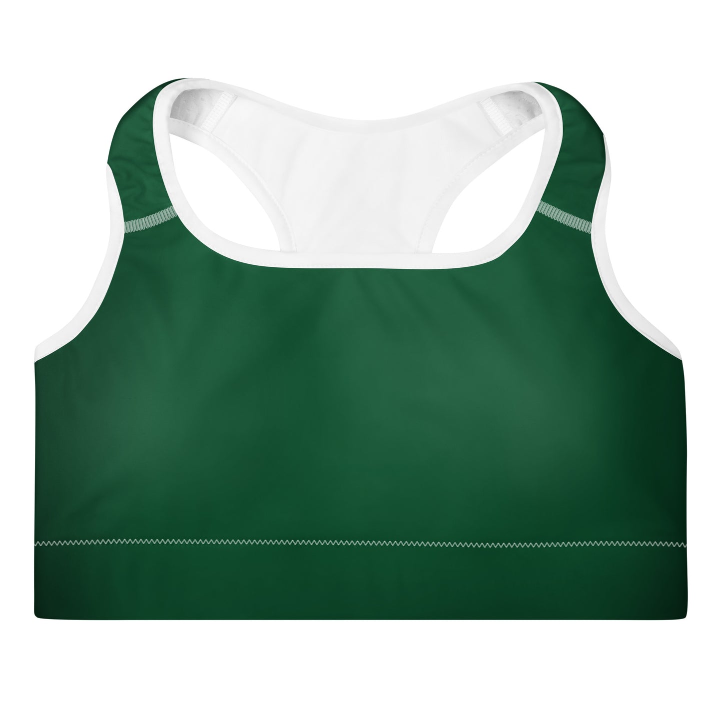 Forest Green Padded Sports Bra - Activewear Well