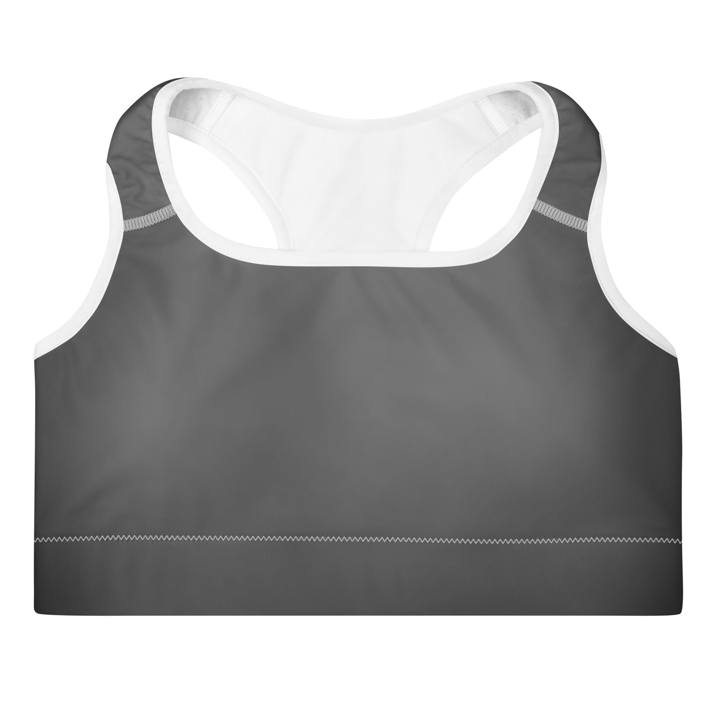 Grey Padded Sports Bra - Activewear Well