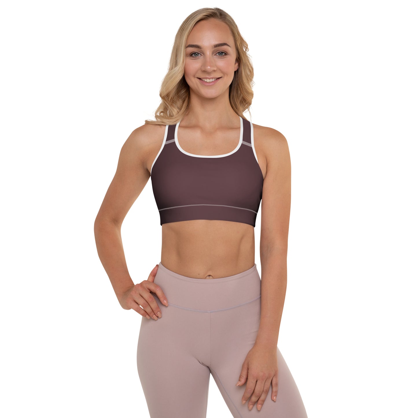 Espresso Padded Sports Bra - Activewear Well