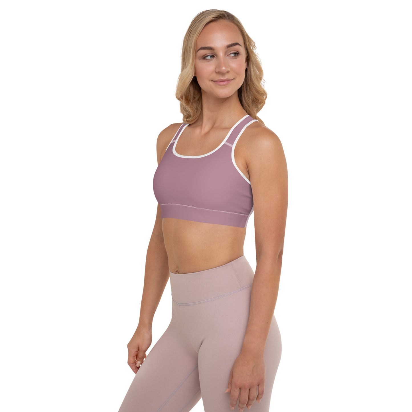 Purple Mauve Padded Sports Bra - Activewear Well