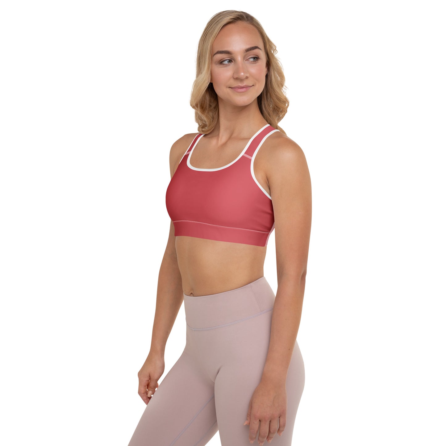 Rose Gold Padded Sports Bra - Activewear Well