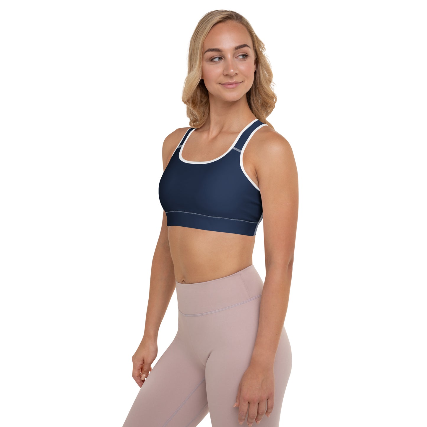 Navy Padded Sports Bra - Activewear Well