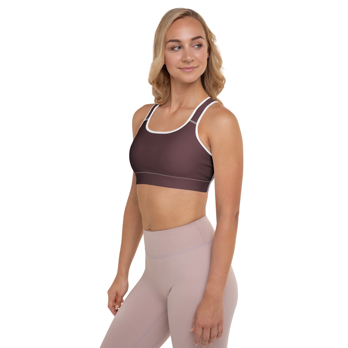 Espresso Padded Sports Bra - Activewear Well