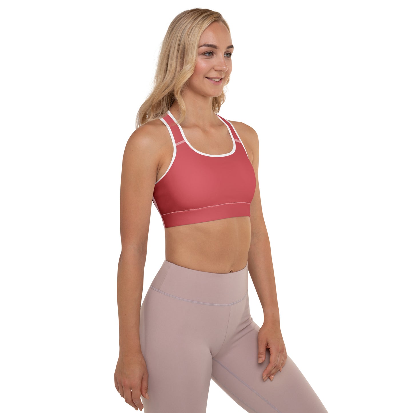 Rose Gold Padded Sports Bra - Activewear Well