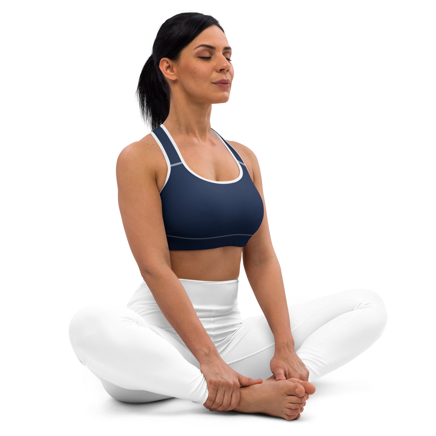 Navy Padded Sports Bra - Activewear Well