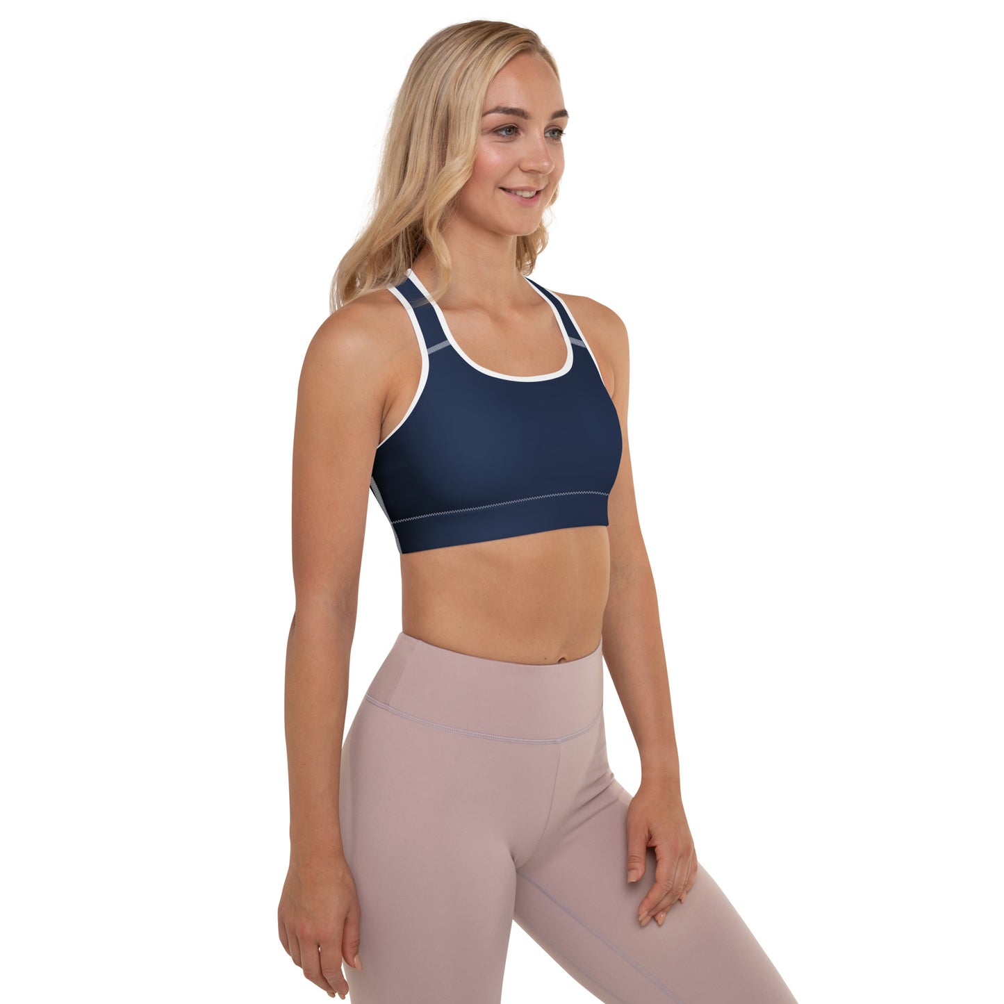 Navy Padded Sports Bra - Activewear Well