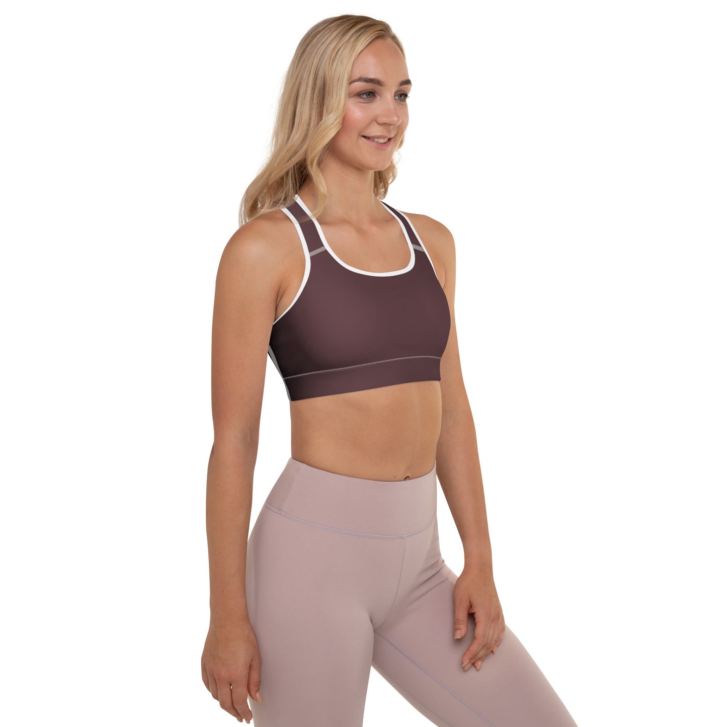 Espresso Padded Sports Bra - Activewear Well