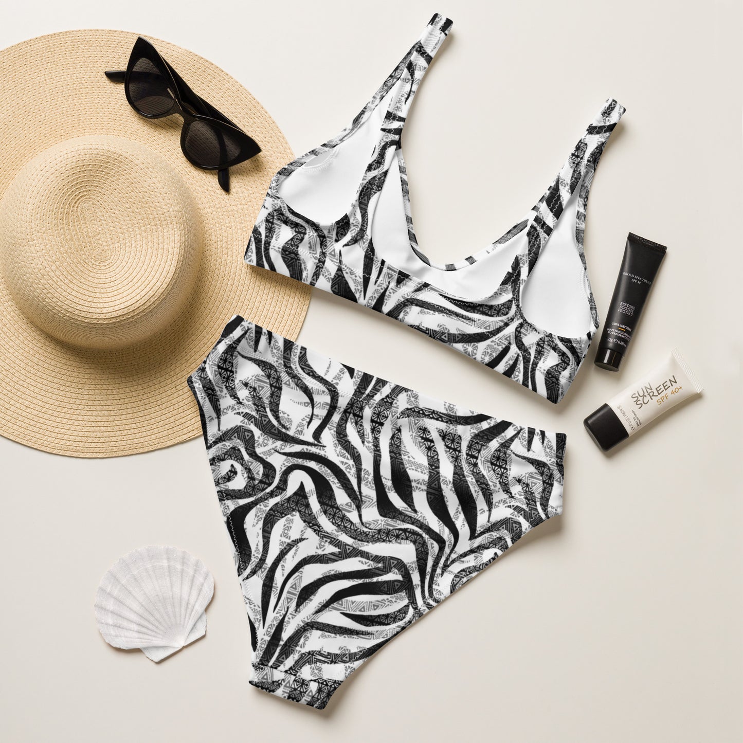 Tiffany Recycled High-Waisted Bikini - Activewear Well