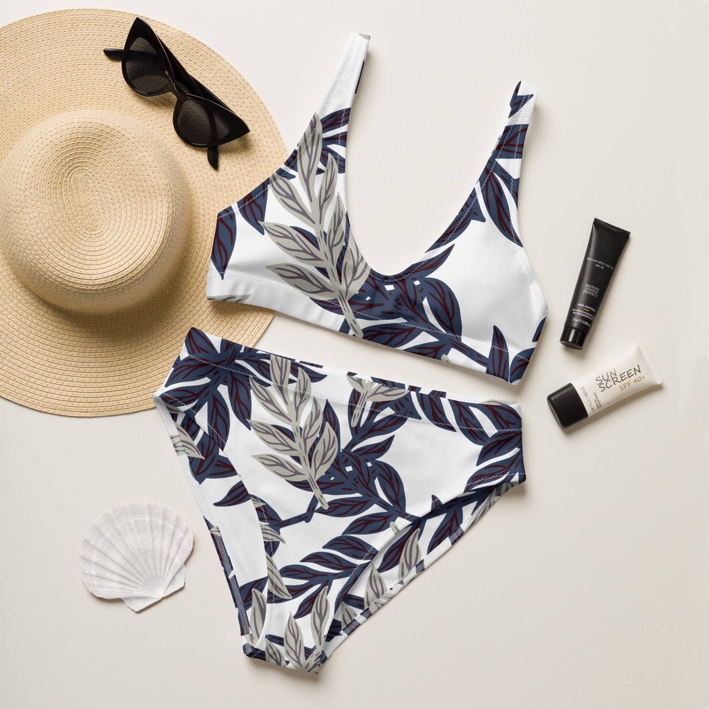 Ashley Recycled High-Waisted Bikini - Activewear Well