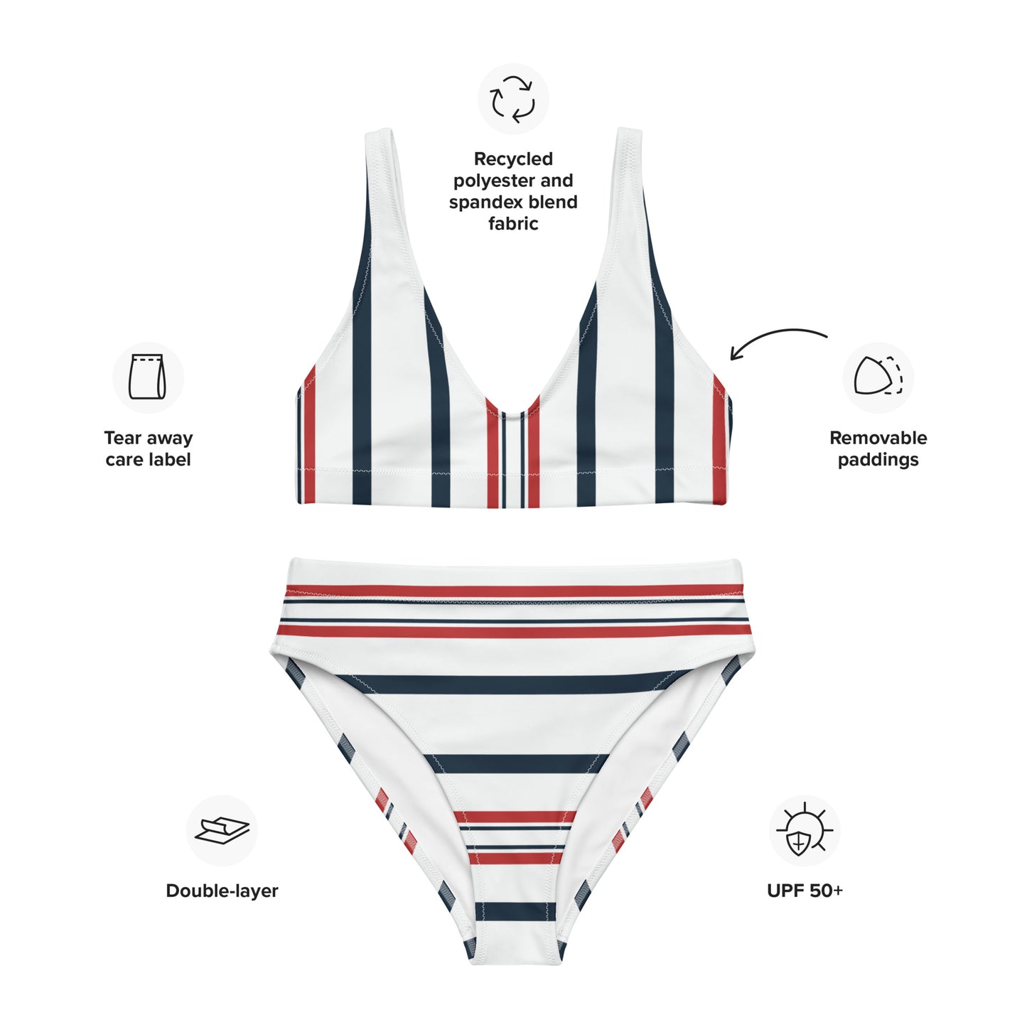 Eileen Recycled High-Waisted Bikini - Activewear Well
