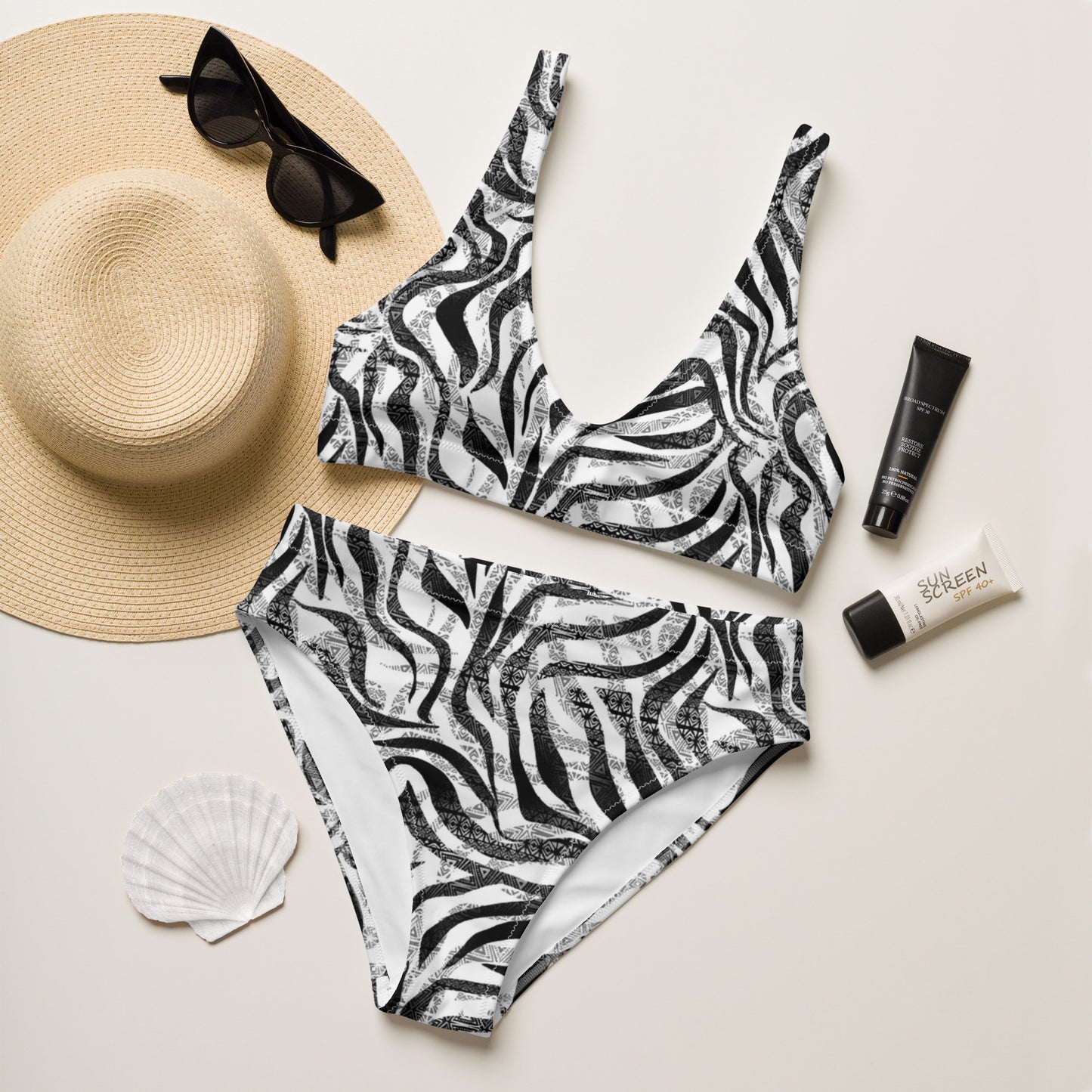 Tiffany Recycled High-Waisted Bikini - Activewear Well