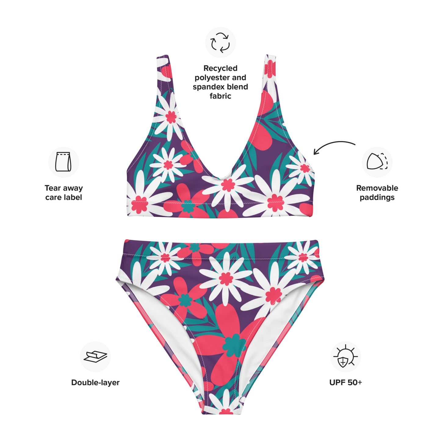 Dayna Recycled High-Waisted Bikini - Activewear Well